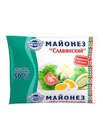 Майонез "Славянский" 50% 200г*40 пленка Минск МЗ №1